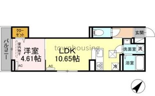 （仮）D-room新宿4丁目の物件間取画像